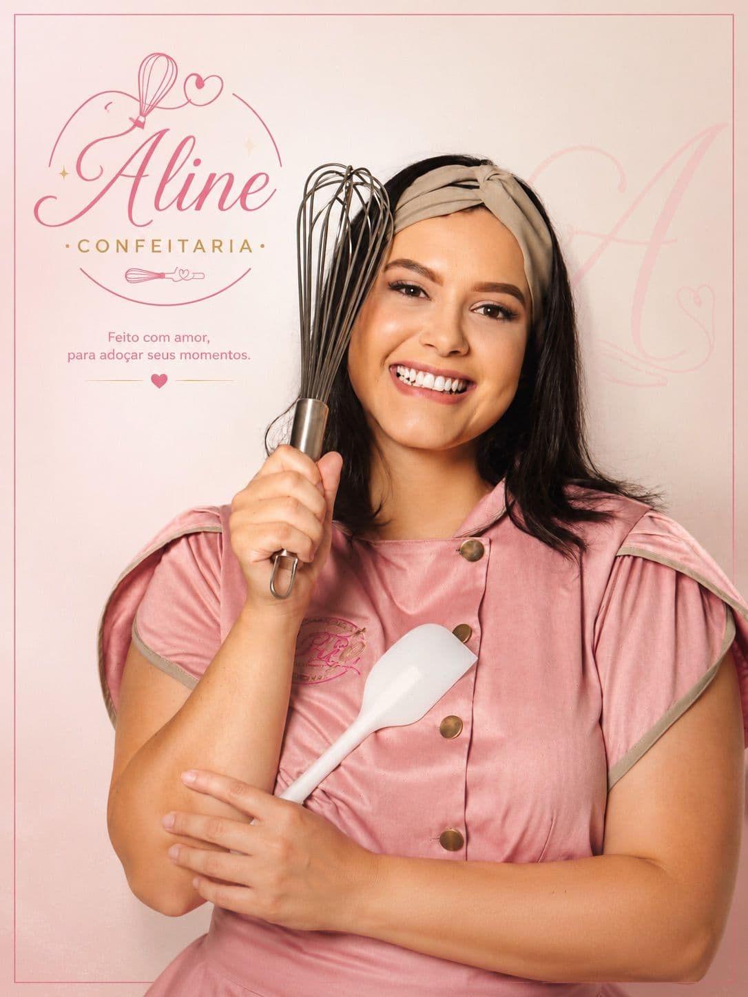 Aline, confeiteira da Aline Confeitaria